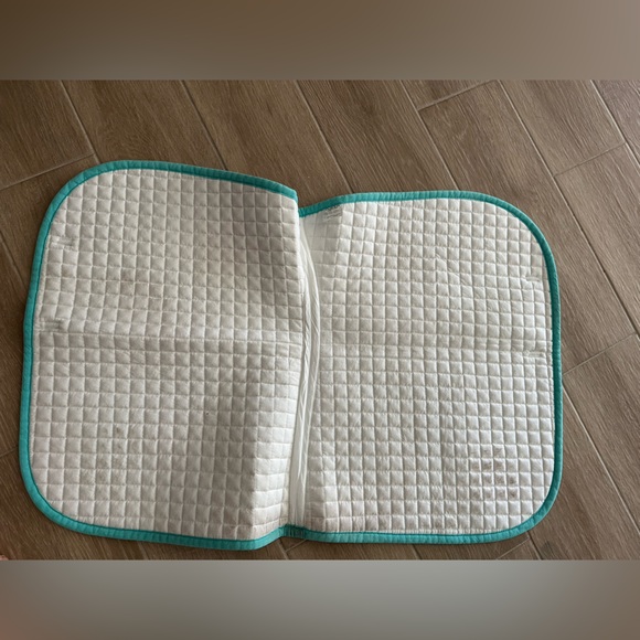 Dover saddlery all purpose saddle pad, blue turquoise, mild wear, equestrian - Picture 4 of 4